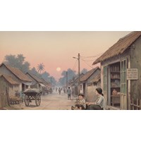Phân tích bức tranh phố huyện lúc chiều tàn trong Hai đứa trẻ chọn lọc hay nhất