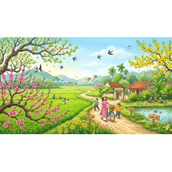 Tả cảnh mùa xuân chọn lọc hay nhất