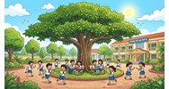 Tả cây bàng trên sân trường em chọn lọc hay nhất