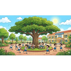 Tả cây bàng trên sân trường em chọn lọc hay nhất