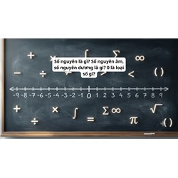 Số nguyên là gì? Số nguyên âm, số nguyên dương là gì? 0 là loại số gì?