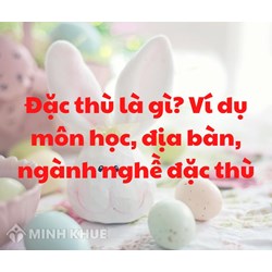Đặc thù là gì? Ví dụ môn học, địa bàn, sản phẩm ngành nghề đặc thù?