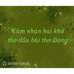 Cảm nhận 2 khổ thơ đầu bài thơ Sóng của Xuân Quỳnh hay nhất