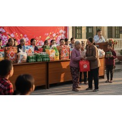 Bài phát biểu tặng quà Tết Bính Ngọ 2026 cho người nghèo ý nghĩa nhất