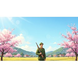 Cảm nghĩ của em về hình ảnh người lính trong bài thơ Đồng dao mùa xuân