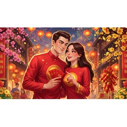 Stt, cap thả thính ngày Tết Bính Ngọ 2026 hài hước, ý nghĩa