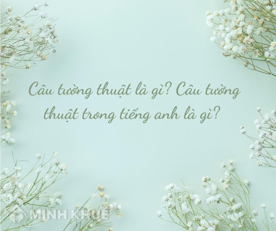 Câu tường thuật là gì? Cấu trúc câu tường thuật trong tiếng Anh?