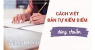 Cách viết bản kiểm điểm không làm bài tập đơn giản nhất 2025
