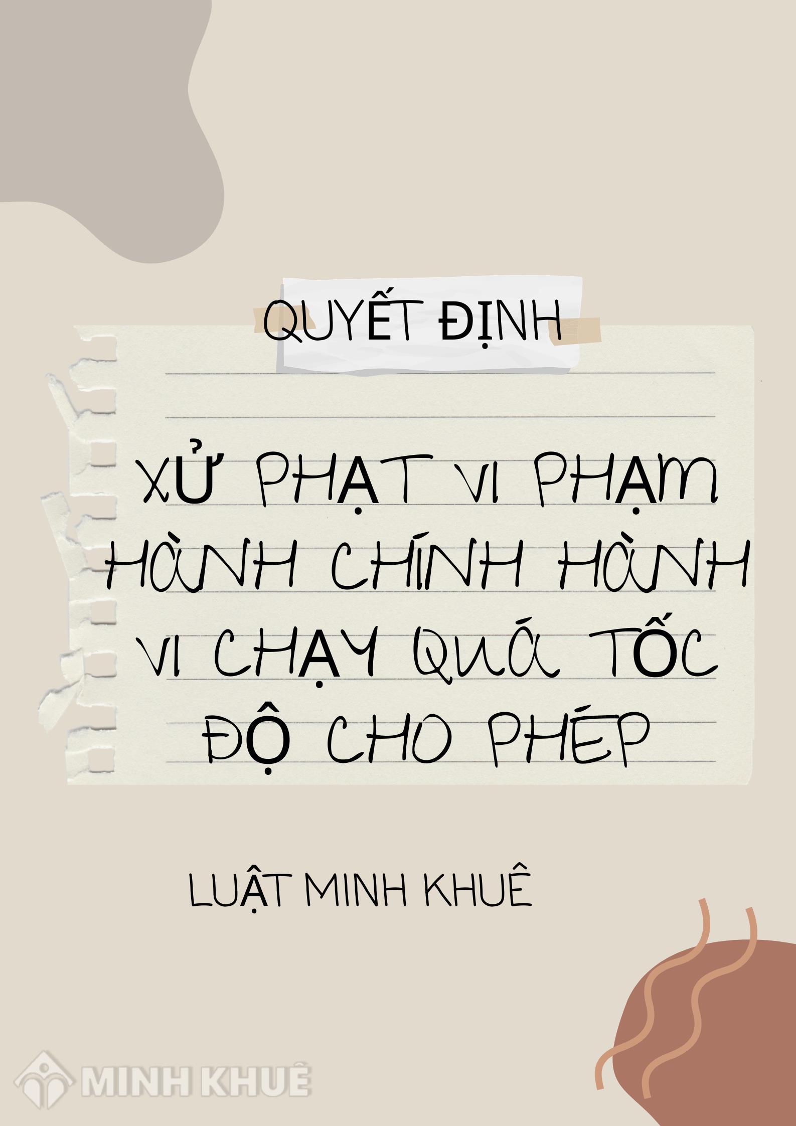 Xe ô tô chạy quá tốc độ từ 10-20km bị phạt bao nhiêu tiền?