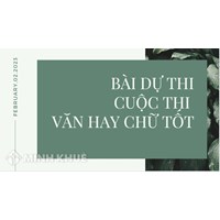 Lịch sử trong tôi là? Bài dự thi văn hay chữ tốt chọn lọc hay nhất