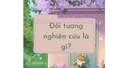 Đối tượng nghiên cứu là gì? Ví dụ đối tượng, phạm vi nghiên cứu?
