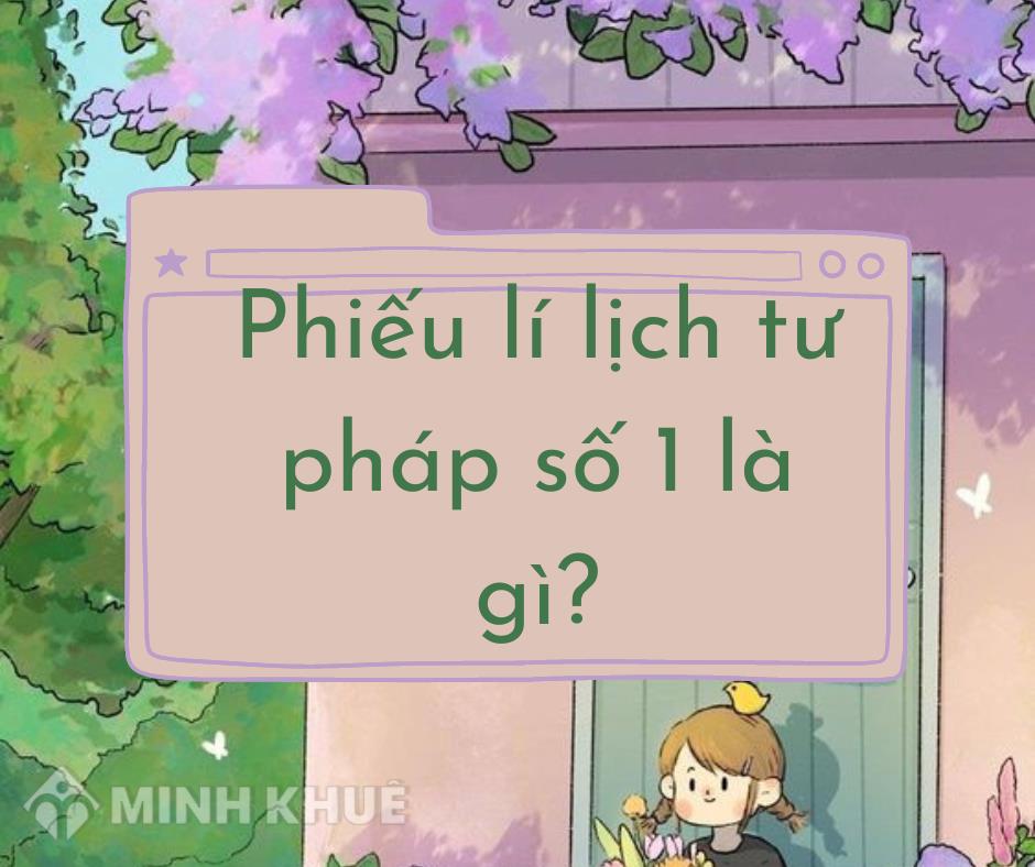 Phiếu lý lịch tư pháp số 1 là gì? Làm ở đâu? Cấp cần những gì?