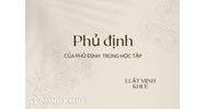 Vận dụng quy luật phủ định của phủ định trong học tập? Cho ví dụ
