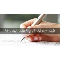Mẫu trích biên bản họp chi bộ mới nhất kèm tải File