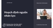Hoạch định nguồn nhân lực là gì? Ví dụ hoạch định nguồn nhân lực
