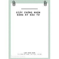Điều chỉnh Giấy chứng nhận Đăng ký Đầu tư cần những gì?
