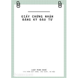 Điều chỉnh Giấy chứng nhận Đăng ký Đầu tư cần những gì?