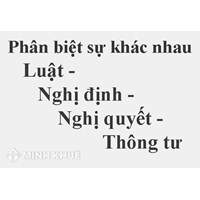 Phân biệt luật, nghị định, thông tư, nghị quyết như thế nào?