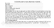 Bản cam kết tu dưỡng rèn luyện phấn đấu của Đảng viên năm 2025