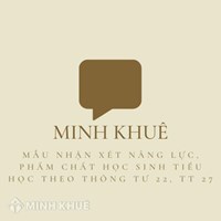 Mẫu nhận xét năng lực, phẩm chất học sinh tiểu học Thông tư 22, 27