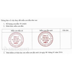Thay đổi Đăng Ký Kinh Doanh có phải thay đổi con dấu hay không?