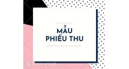 Mẫu phiếu thu bằng tiếng Anh theo quy định mới nhất