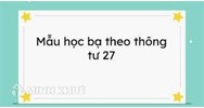 Cách ghi học bạ theo Thông tư 27 mới và chi tiết nhất