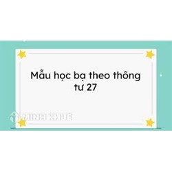 Cách ghi học bạ theo Thông tư 27 mới và chi tiết nhất
