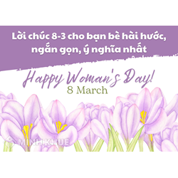 Lời chúc 8/3 cho bạn bè hài hước, ngắn gọn, ý nghĩa nhất
