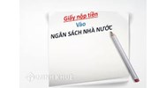 Mẫu giấy nộp tiền vào ngân sách nhà nước mới nhất 2024