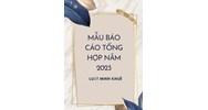 Mẫu báo cáo tổng hợp chuẩn mới nhất theo Nghị định 30