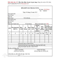 Mẫu hóa đơn giá trị gia tăng File Excel Thông tư 200