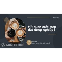 Mở quán cafe trên đất nông nghiệp có hợp pháp hay không?