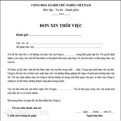 Mẫu đơn xin nghỉ việc viết tay thuyết phục và hay nhất