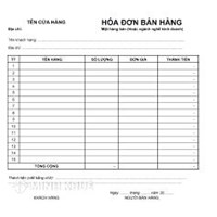 Mẫu hóa đơn bán hàng, bán lẻ đẹp Download File Word, Excel