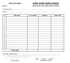 Mẫu hóa đơn bán hàng, bán lẻ đẹp Download File Word, Excel