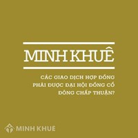 Các giao dịch hợp đồng phải được Đại hội đồng cổ đông chấp thuận?