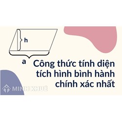 Công thức tính diện tích hình bình hành chính xác nhất và bài tập