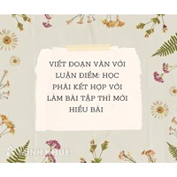 Viết đoạn văn với luận điểm: Học phải kết hợp với làm bài tập thì mới hiểu bài