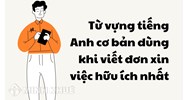 Từ vựng tiếng Anh cơ bản dùng khi viết đơn xin việc hữu ích nhất
