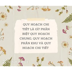 Quy hoạch chi tiết là gì? Phân biệt quy hoạch chung, quy hoạch phân khu và quy hoạch chi tiết