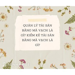 Quản lý tài sản bằng mã vạch là gì? Kiêm kê tài sản bằng mã vạch là gì?