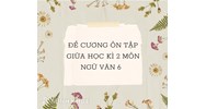 Đề cương ôn tập giữa học kì 2 môn Ngữ văn lớp 6 chọn lọc