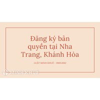 Đăng ký bản quyền tại Nha Trang, Khánh Hòa