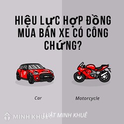 Giấy mua bán xe, hợp đồng công chứng có hiệu lực bao lâu?