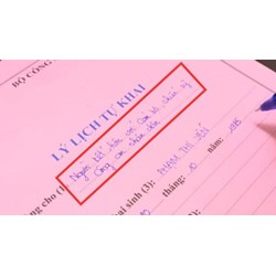 Mẫu lý lịch tự khai kết hôn với công an mới nhất và cách viết