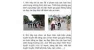 Em hãy chỉ ra các lỗi vi phạm của các bạn học sinh qua hình ảnh sau