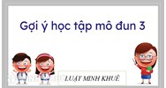 Ngân hàng câu hỏi đánh giá tổng kết mô đun 3.0
