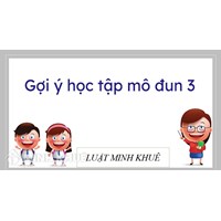 Ngân hàng câu hỏi đánh giá tổng kết mô đun 3.0