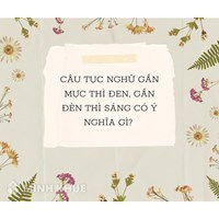 Giải thích câu tục ngữ Gần mực thì đen, gần đèn thì sáng hay nhất